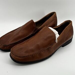 NUNN BUSH Men's Size 14 M Brown Memory Foam Slip-on Shoes Loafers Driving Shoes‎